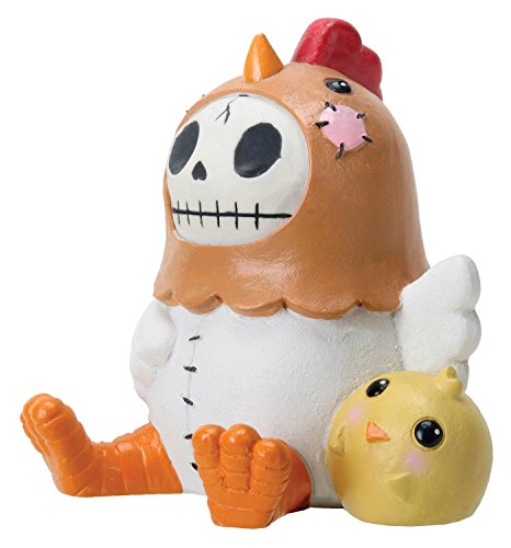 SUMMIT COLLECTION Furrybones Nugget Signature Skeleton in Chicken Costume with Baby Chick