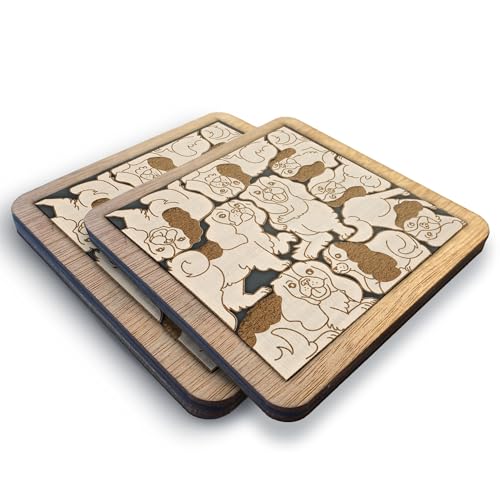 02 Cavalier King Charles Spaniel Dog Coaster ...