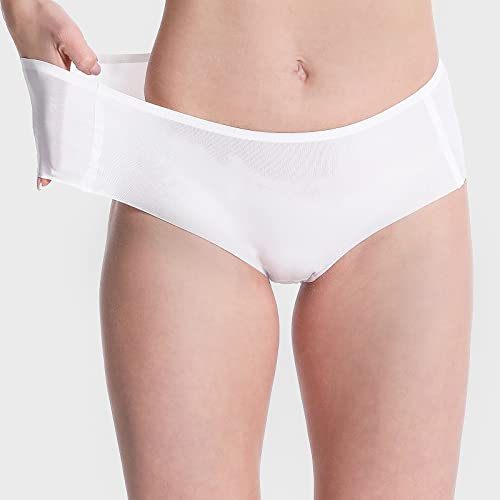 Image of WANDER Womens Seamless Underwear 3-Pack Pure Invisible Breathable Brief Ladies Stretch Hipster Panties