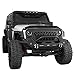 u-Box Wrangler JK Bumpers Combo - Different Trail Front & Rear Bumpers Kit w/Winch Plate & Hitch Receiver & LED Lights for Jeep Wrangler JK 2007-2018