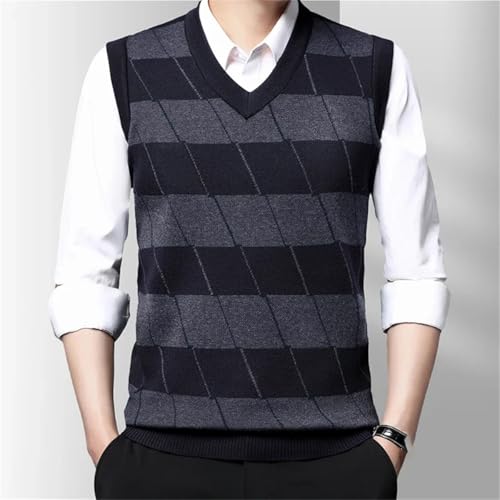 Men's Thickened Casual Sweater Tank Top Autumn and Winter Warm Vest3