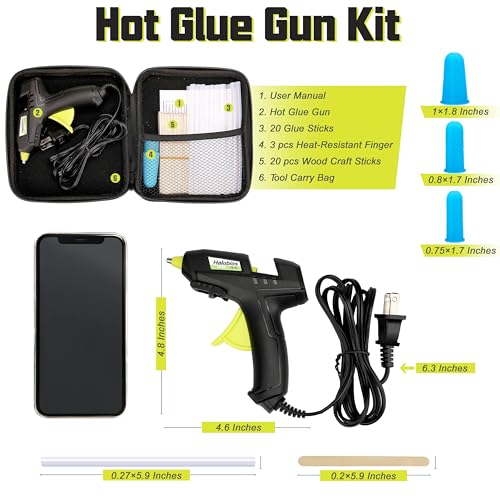 Halobios Hot Glue Gun, Halobios Glue Gun And Sticks Set Mini Glue Gun With Hardshell Carrying Case thumb #2