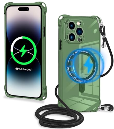 Amazon.co.jp: iPhone 15 Pro Max 用 ケース クリア グリーン MagSafe