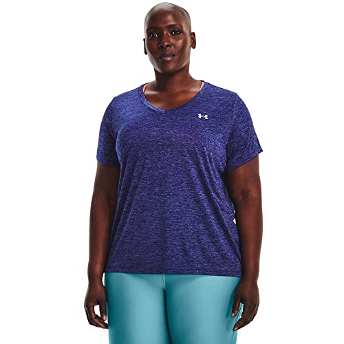 Image of Under Armour Plus Size Tech Solid Short Sleeve V-Neck