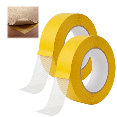 Image of Heavy-Duty Grid Double Sided Tape, 2026 New Removable Fiberglass Mesh Double Stick Adhesive Tape, Fabric Tape for DIY Crafts, Wall Decor, Office Decor, 2 Rolls, 1.18 in x 66 FT