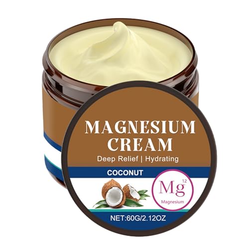 Magnesium Butter Cream for Sleep, 60g Mantequilla Relajante Muscular, Loción Para Dormir Por La Noche Calmante, Loción Corporal Hidratante, Relajación Muscular Cuidado Piel Hidratación Profunda