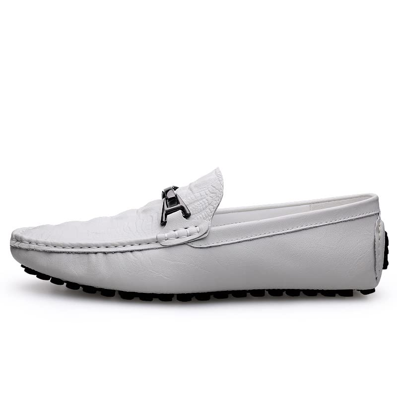 Men's Loafers Shoes Faux Crocodile Print Leather Comfortable Anti-Slip Lightweight Casual Slip-ons3