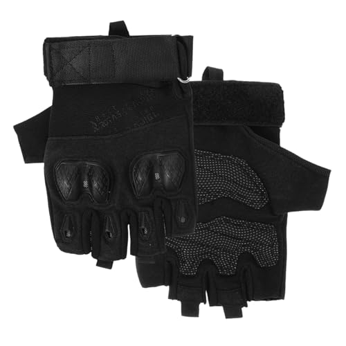 Guantes de medio dedo con palma antideslizante jojofuny de poliéster transpirable