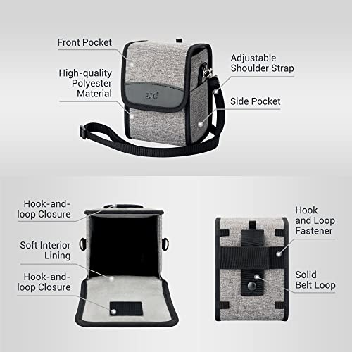 Jjc Portable Travel Camera Case Belt Pouch Crossbody Bag With Strap For Fuji Fujifilm X100V X100F X100T X100S X100, Sony A6000 A6100 A6300 A6400 A6500 A6600+16-50Mm Kit Lens, Ricoh Griiix Griii & More #TOP2