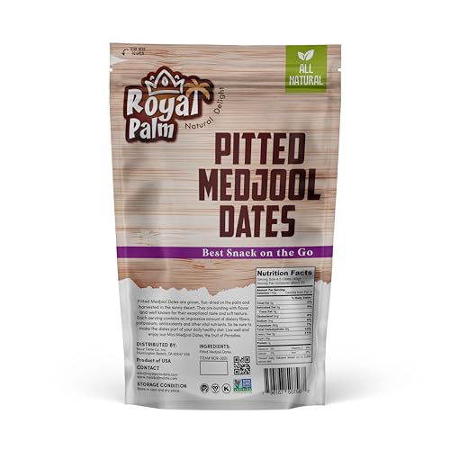 Royal Palm SAMPLE_SKU_82300 Pitted Medjool Dates, 16Oz (Pack Of 1) – 100% Natural, No Sugar Added, Non-Gmo thumb #1