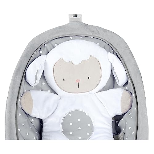 Ingenuity 2-in-1 Lightweight Infant to Toddler Rocker and Baby Bouncer - Tummy Time Mat, Vibrations & Sounds, 0-30 Months Up to 40 lbs (Cuddle Lamb) - image 9