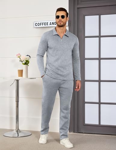 Uni Clau Men's Casual Tracksuit - 21% Off Athletic Sweatsuit Set