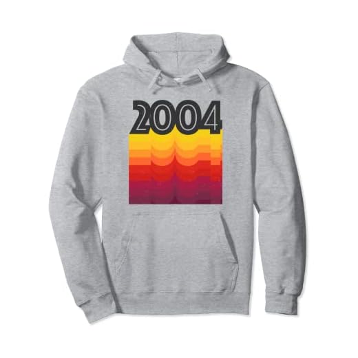 Estilo Vintage Cumpleaños 2004 Sudadera con Capucha