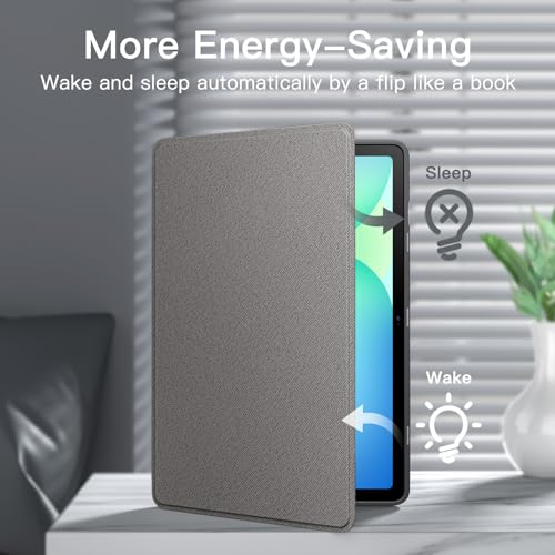 Image of JETech Cover Case for Samsung Galaxy Tab S10 FE Plus /S10 FE+ 13.1-Inch with S Pen Holder, Slim Folio Stand Protective Tablet Cover, Multi-Angle Viewing (Grey)