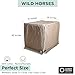 Molly Mutt Wild Horses Dog Crate Cover, 100% Cotton Canvas Cover with 2 Roll-Up Panels, Ideal for Dog or Cat Crate, Durable, Washable, and Free of Harmful Chemicals, 42