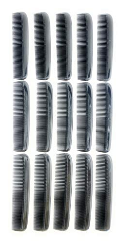Set de 15 peines para cabello y barba negro miniatura 1