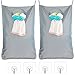 Bolsa Ropa Sucia Colgar, Senteen 2pcs Cesta De Ropa Sucia Plegable Bolsas Cestos Para La Colada Impermeable Canasta De Lavandería Gris Bolsa Ropa Sucia Colgar, Con 2 Ganchos, Para Dormitorio Baño