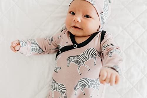 Image of Copper Pearl Baby Beanie Hat Top Knot Stretchy Soft Zella
