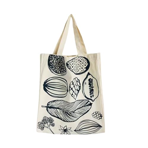 Women's canvas handbag, fashionable crossbody bag, shoulder bag with zipper, Kawaii casual canvas beach handbag