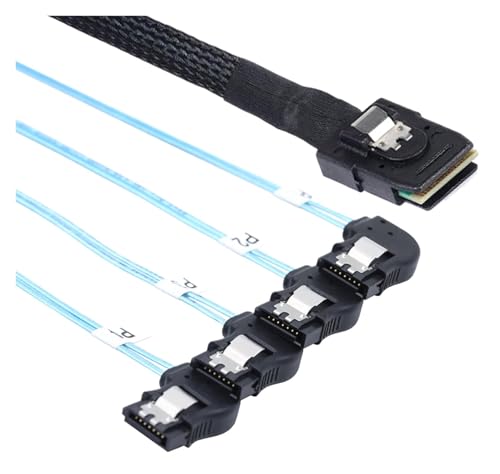 Cable interno Mini SAS SFF-8087 a 4 SATA 0.5 m miniatura 4