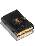 Urban Leather Tiger Eye Journal with Deckle Edge Vintage Paper for Men Women to Write in, Grimoire...