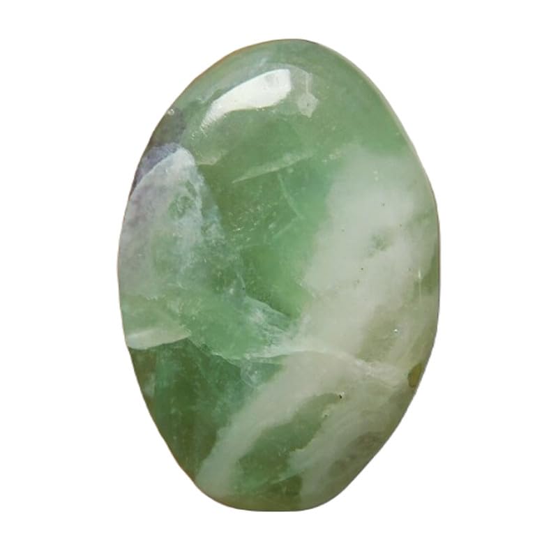 Pierre gemme fluorite naturelle de prestige 27x19mm pour haute joaillerie DIY
