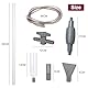 Aquarium Reiniger, Aquarium Wasserwechsler,Aquarium Sauger, Kiesreiniger für Aquarien, Siphon-Aquarienreiniger für Schnellen, Aquarium Wasserwechsel, Sandwaschung, Einstellbarem Wasserdurchfluss(Grau)