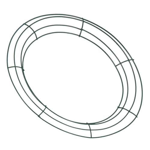 PRETYZOOM Wreath Frame Round Metal Wire Hoop for Flower Crafts Easter Decorations and Garden Decor Wreath Support Versatile for Home Party and Seasonal Celebrations