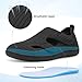 LeIsfIt Diabetic Shoes for Women Adjustable Extra Wide Barefoot Walking Shoes for Swollen Arthritis Edema Feet Wide Width Zero Drop Sole Black Size 8.5