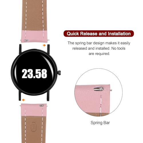 Correa de reloj de piel flexible para evitar el sudor en relojes inteligentes 5