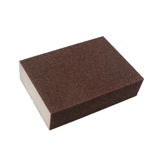 Bloque de lijado, 4 piezas de bloques de esponja for lijar de grano 60-180 for madera y metal(4PCS 180 Grit)