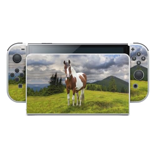 DeinDesign Nintendo Switch OLED Skin Pferd Natur