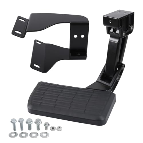 SMTRUILAN Retractable Rear Bed Step Compatible with 2015 2016 2017 2018 2019 2020 Ford F150 Foldable Truck Tailgate Step Replace#75312-01A