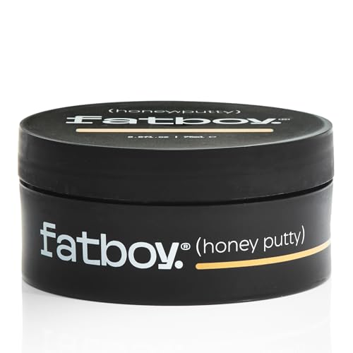 Fatboy Honey Putty Styling Putty Leave-In Scalp Treatment and Hair Nourishment with Manuka Honey and Paw Paw for Men and Women. Lightweight Medium Hold Paraben-Free Color-Safe 2.6 oz