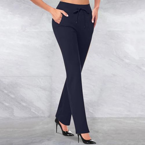 Dress Pants Women Business Casual Work Pants Fashion Plus Size High Waisted Stretchy Petite Trousers with Pockets4