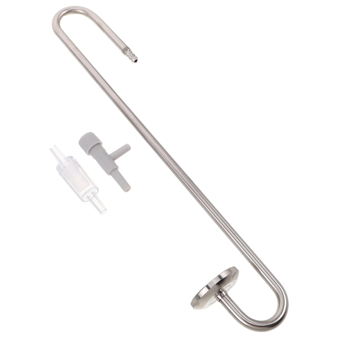 SHINEOFI Diffusore di ossigeno per pesci in acciaio inox, diffusore di bolle per acquario, per acquario, piante acquatiche, funzionamento silenzioso, facile installazione e manutenzione, adatto a