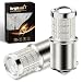iBrightstar Newest 9-30V Super Bright Low Power 1156 1141 1003 BA15S LED Bulbs with Projector replacement for Tail Brake Lights, Brilliant Red