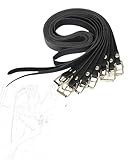 JINGHUA3 SM Handschellen Sex Bondage Sets Einstellbar Leder Fußfesseln BDSM Fesseln Kälberfesseln Gurte HundSklave Rollenspiele Fetisch Sex Extrem Bondageset Fesselset Sex Spielzeug Für Paar (Schwarz)