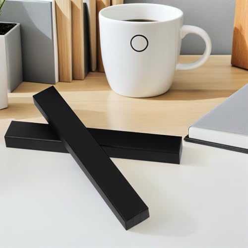Caja para monedas negra de papel con tapa abatible y capacidad para 8 piezas 7