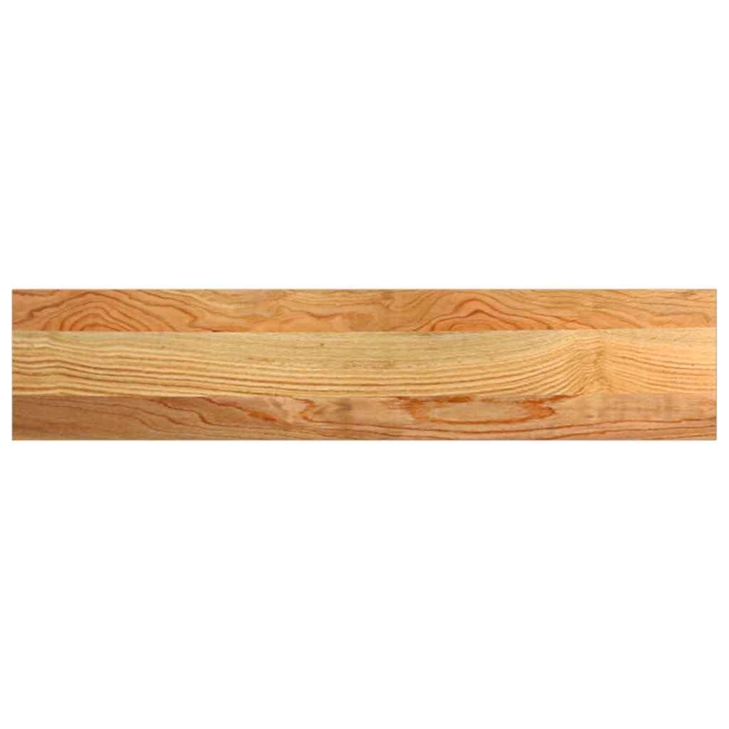 vidaXL Vensterbanken 2 st 70x15x2 cm massief eikenhout lichtbruin