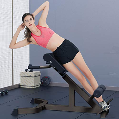 45 Degree Back Hyper Extension Bench/Roman chair Adjustable Height Trainer Back Machine for Young Fit Man Fitness Women doing Core Exercise at Home Gym