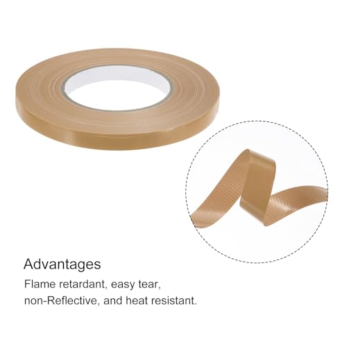 Image of MECCANIXITY Colorful Craft Gaffers Tape Rolls Brown 1 /2 inch X 60 Yards Matte Gaffers DIY Photo Albums for Gifts Decoration Backdrop Cables Floor Taping 1 Pcs