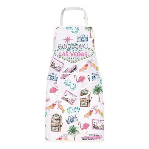 WSNANG Las Vegas Kitchen Apron with Pockets