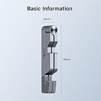 Vista 7 de Hagibis Cell Phone Stand for Desk, 4 in 1 Foldable Aluminum Portable Travel Phone Holder with Bottle Opener, Box Opener, Ruler for iPhone 16 15 14