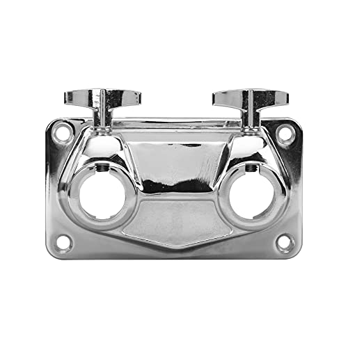 Soporte para Batería de Doble Agujero, Abrazadera de Unión de Aleación de Zinc, Soporte de Extensión para Batería con Perillas de Ajuste, Soporte Cromado para Accesorios de Kit de Batería, Estable y Duradero miniatura 6