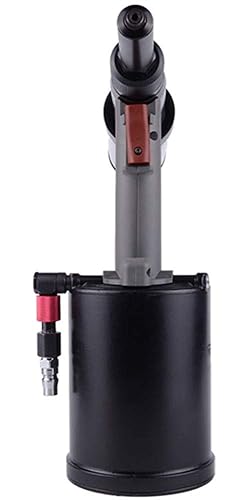 Miniatura 6 de NEWTRY Pistola de remache industrial de 0252in con rejilla de ventilación anecóica neumática ajustable remachadora tipo pistola 2 troqueles