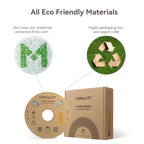 Image of Creality Hyper PLA Filament 1KG Rainbow, Creality 3D Printer Filament PLA 1.75mm Color-Changing,2.2 lb /1 kg, 300mm /s Designed for High-Speed 3D Printing (Fast Color Changing)