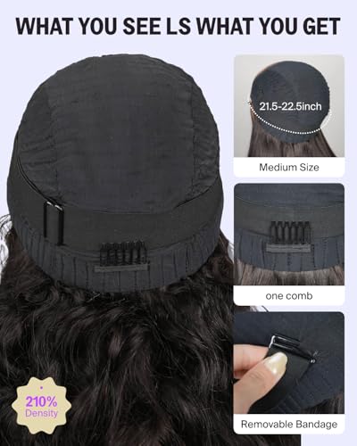 MEGALOOK 210% Density Glueless Wigs Human Hair HD Pre Cut 5x6 Lace Front Wigs Ready to Go Glueless Wig Body Wave Human Hair Wig Real Pre Plucked Bleached Tiny Knots 30 Inch - Image 4