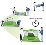 Tente CAMPROS CP pour 3 personnes, cadeaux pour la famille, tente de camping étanche et coupe-vent avec auvent supérieur, installation facile, petites tentes légères en dôme, randonnée, plage