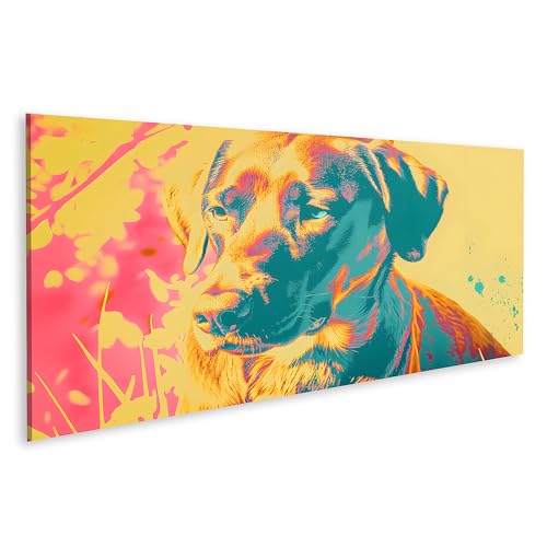 islandburner Imagen Prime sobre lienzo Impresión de risografía: adorable perro (duplicación eliminada) habitación de los niños Imprenta Imágenes Murales Póster